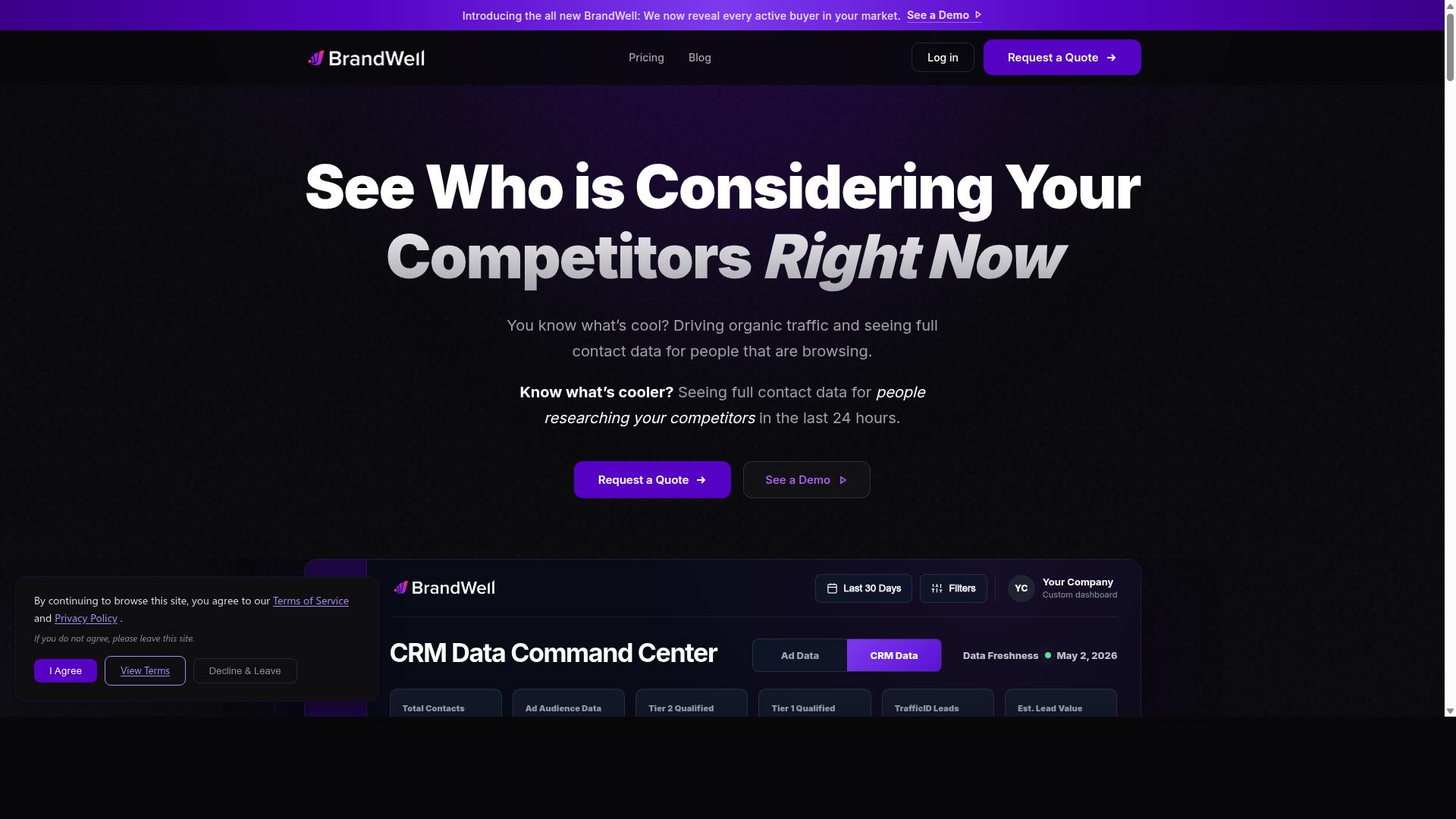 Content at Scale website
